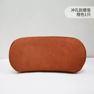 Seat Support, Memory Foam Headrest, Waist support - cognac-colorlumbar-support-one-pack-memory-foam