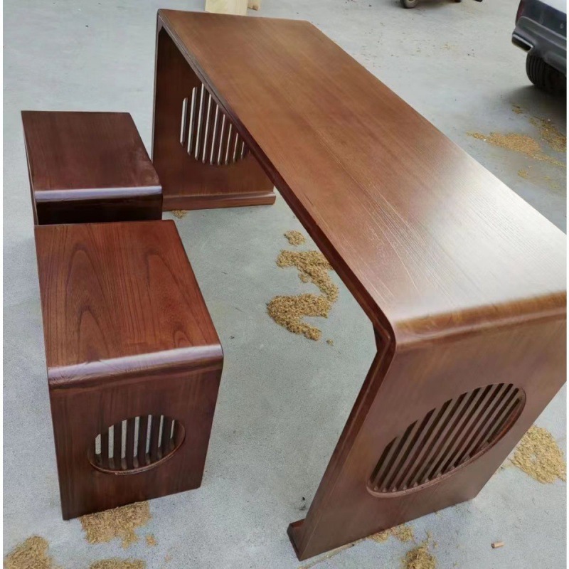 All solid wood calligraphy table Chinese learning table piano table training class school classroom table