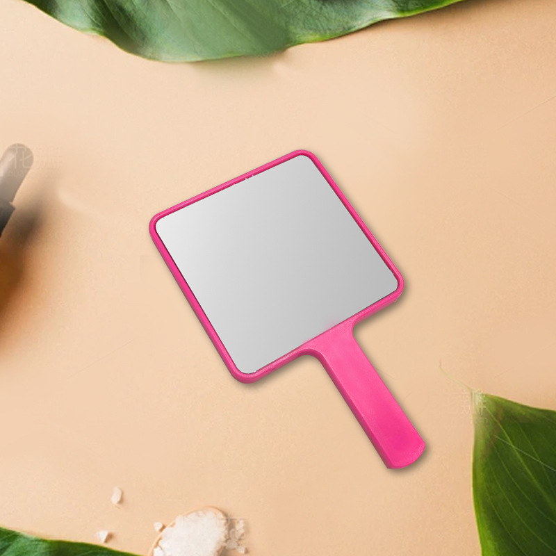 Espejo acrílico personalizable para regalo, espejo pequeño cuadrado de mano para maquillaje, espejo portátil de escritorio para mujer, espejo de tocador de alta definición image 12