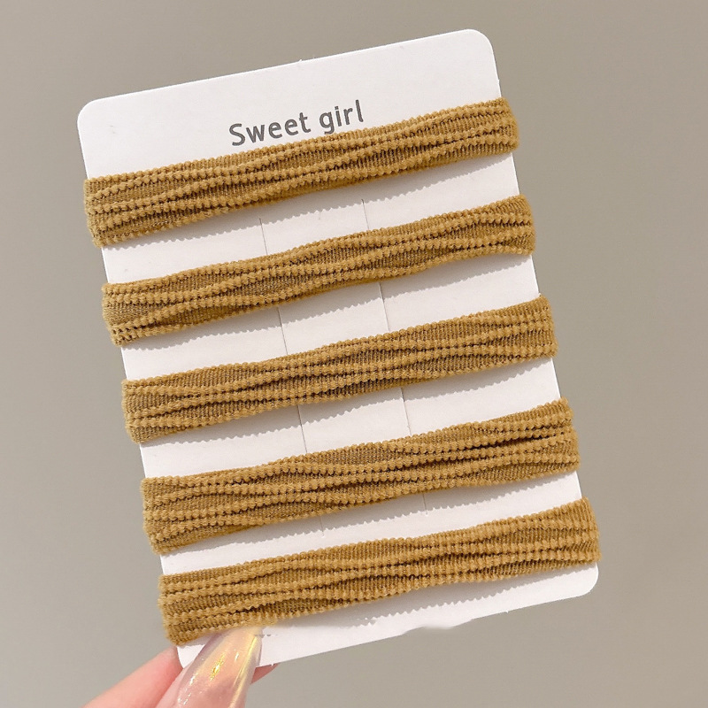 Simple elástico cabello cuerda de cabeza sin costura duradera alta sensación temperamento libre pequeñas hadas debe ser un estilo fresco