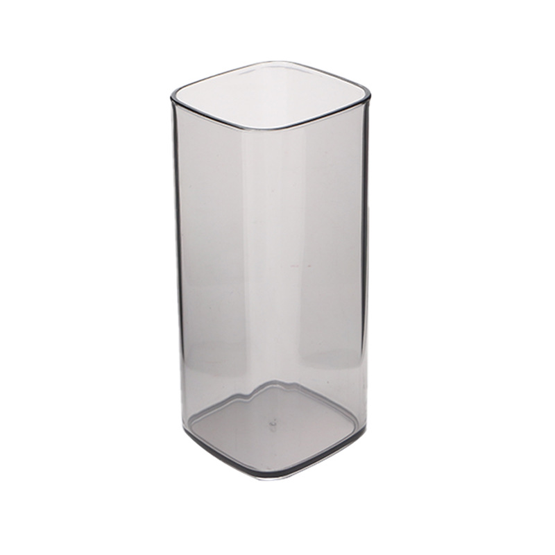 Taza cuadrada acrílica taza cuadrada taza de jugo taza de bebida taza de agua resistente a altas temperaturas taza de plástico grueso doméstico