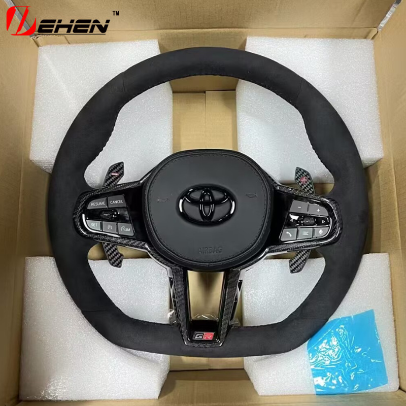 CS Carbon Fiber Steering Wheel Assembly for Toyota SUPRA A90