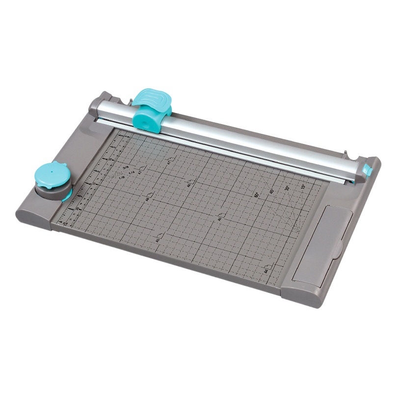 Kdedeou (KW-triO)5-en-1 multifuncional A4 línea punteada línea de onda cuchillo de corte cortador de papel