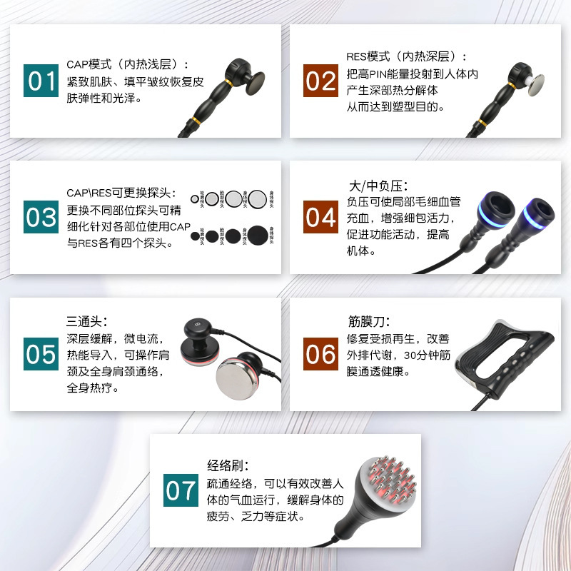 55度热熔闪塑仪器448k发烧大师三通大师疏通筋膜塑形美容养生仪|undefined