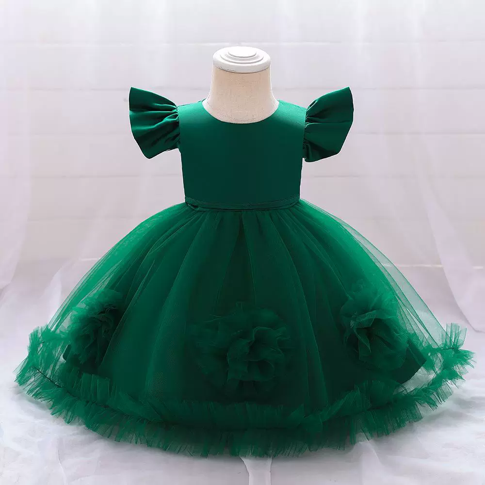 Evening dress, girl's skirt, small princess costume, European style, tulle, Birthday gift