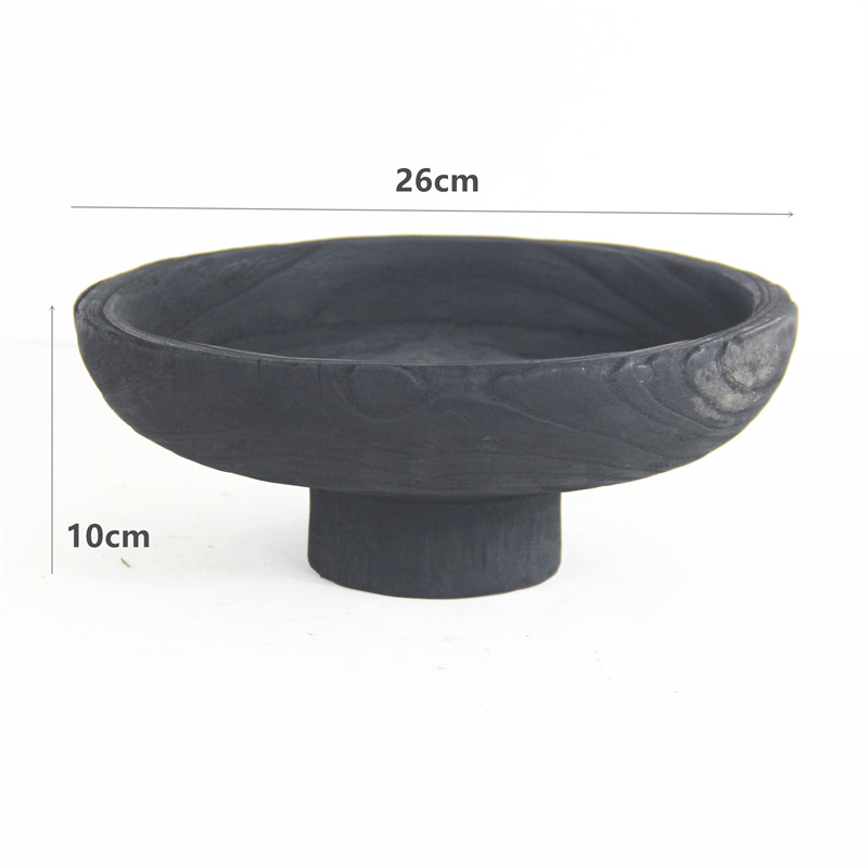 Ventas de la fábrica bandeja de madera hecha a mano decoración plato merienda plato de fruta B & B decoración de escritorio del hogar adornos