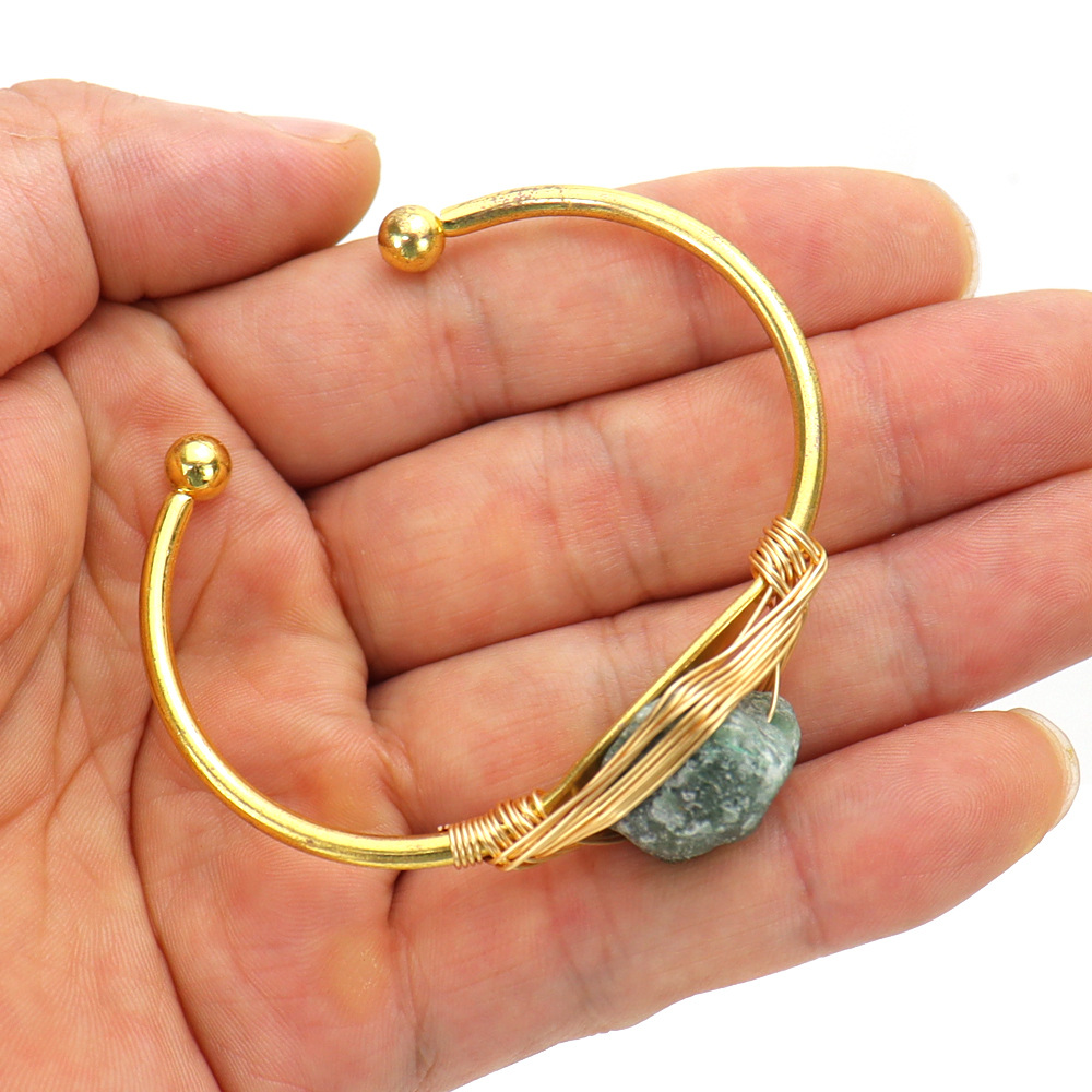 1 Piece Fashion Crystal Metal Plating Womenu0027S Bangle