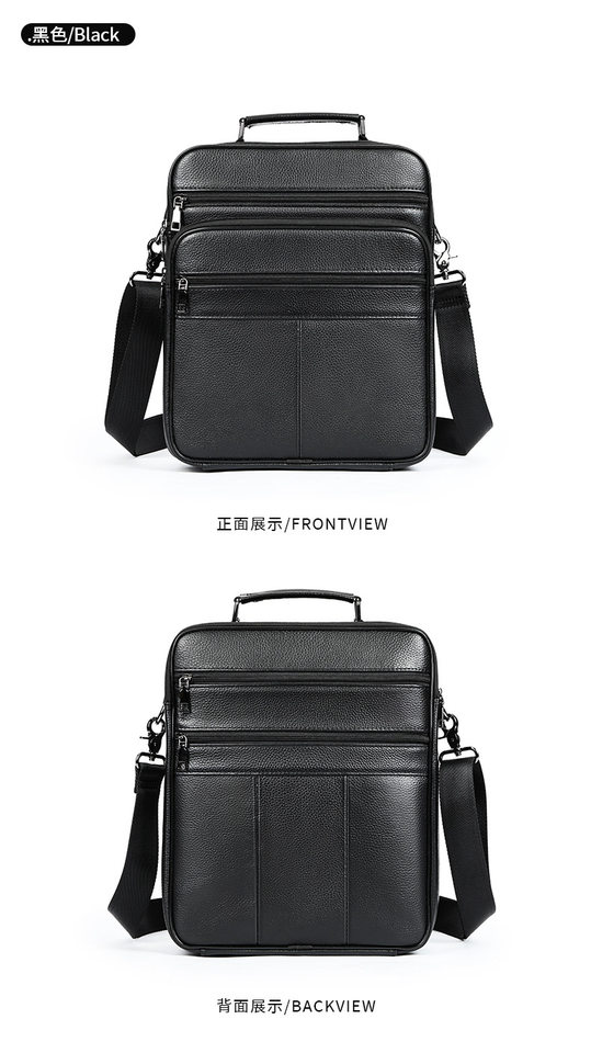 Túi đeo chéo nam da bò thật lớp đầu cao cấp, túi mềm xách tay dung tích lớn, đựng vừa iPad 13 inch — Màu cà phê (Kiểu nhỏ), Màu nâu (Kiểu nhỏ), Màu đen (Kiểu nhỏ), Cà phê (loại lớn) chi tiết 26