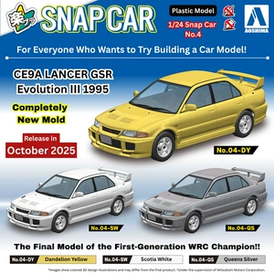 Сборная модель Qingdao 1/24 CE9A Lancer GSR Evolution III 1995 06779–81