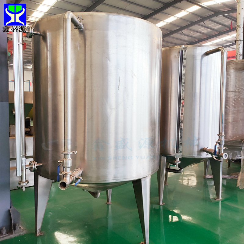 供应立式工业物料不锈钢储罐 大型白钢酿酒罐 10吨白酒饮料储存罐