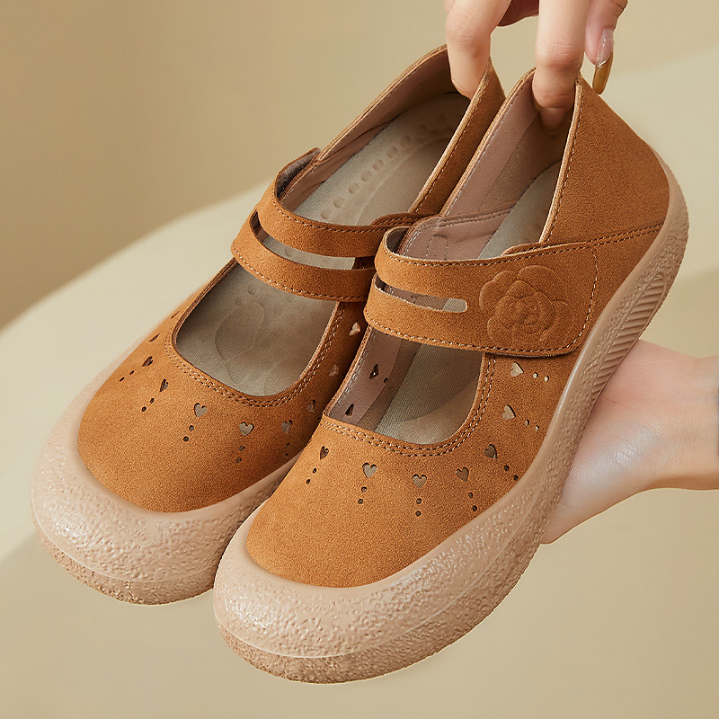 Zapatos de verano para mujer nuevo estilo zapatos casuales de boca baja de todo fósforo sandalias de mujer de un pie zapatos de madre de suela suave transpirables y sin olor image 3