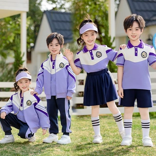 幼儿园园服小学生校服春秋季运动会三件套英伦学院风儿童班服套装