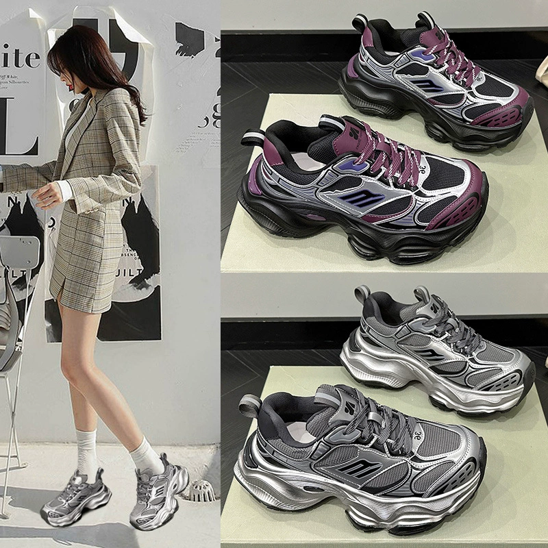 Обувь Paris Fried Street Torre, модная женская обувь 2023, осенне-зимняя новая Универсальная модная повседневная спортивная обувь контрастных цветов для студентов