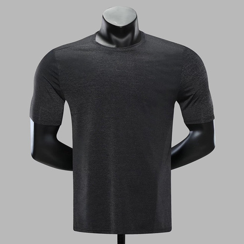 2024 Summer Cross-border Amazon Men's Large Size Quick-drying Breathable Fitness Top Running Shirt