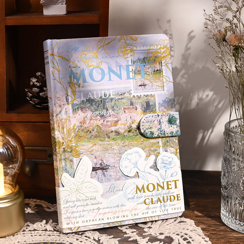 Cuaderno de pintura al óleo estilo Ziyi, diario creativo para chicas, magnético
