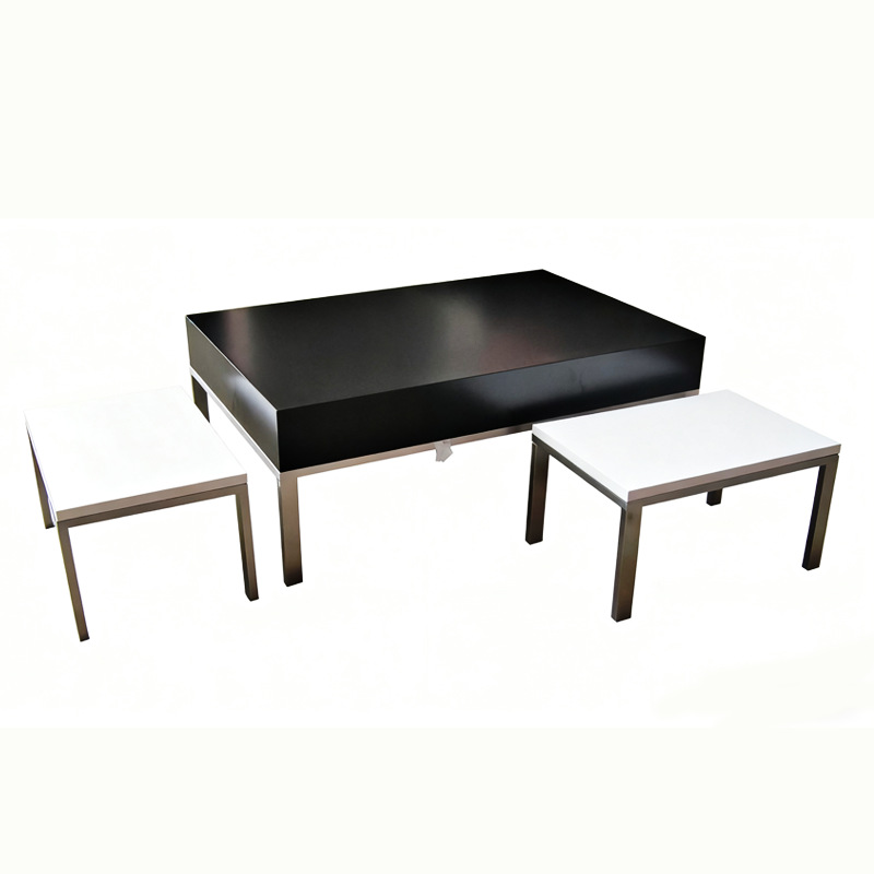 Tienda de ropa estante alto y bajo plataforma de montaje de piso de exhibición de almacenamiento de adornos de hierro forjado estante de exhibición de ropa de hombre