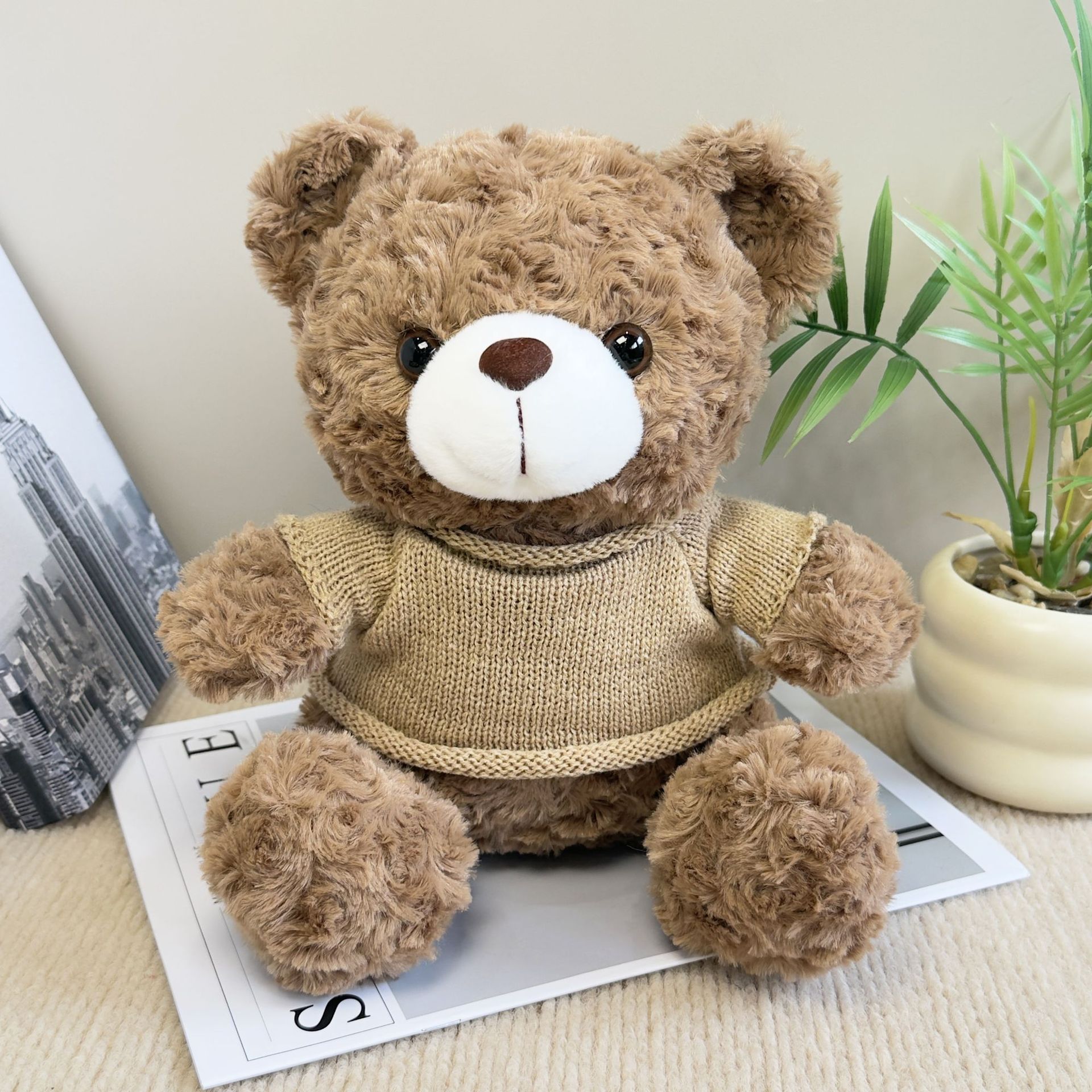 Osos de peluche abrazar osos muñecas muñecas agarrar muñecas regalo para niños impresión LOGO regalo juguetes de peluche