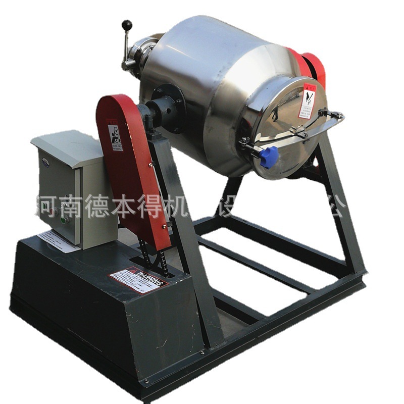 304不锈钢食品粉末混合搅拌拌料机 干粉颗粒混料机 腰鼓式预混机