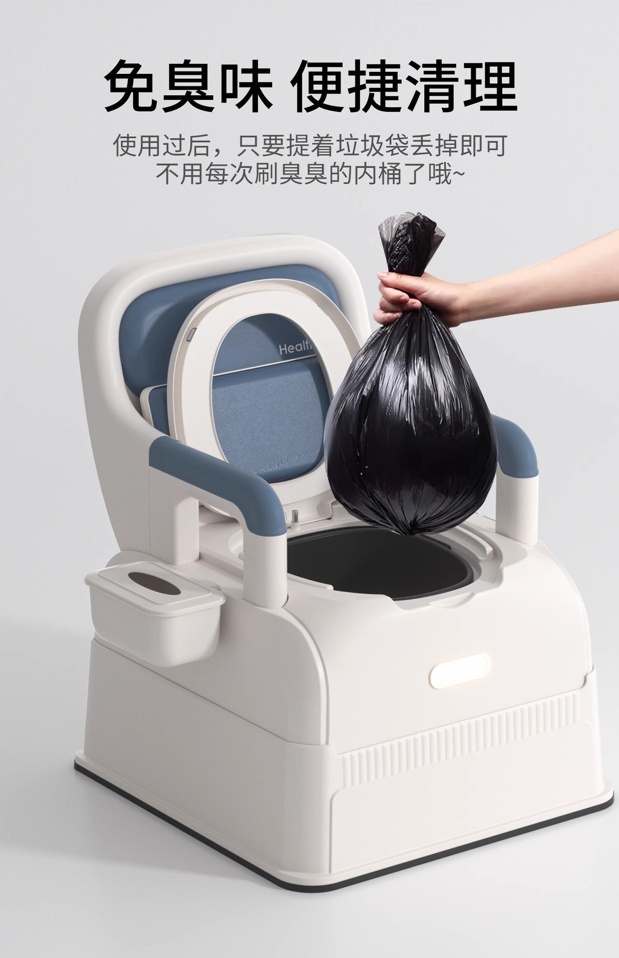 Cross-Border New Model Folding Toilet Car-Mounted Emergency Camping Toilet Stool Adult Portable Anti-Odor Outdoor Rv Toilet