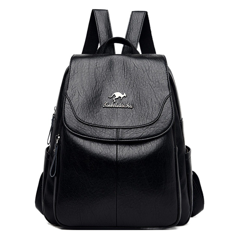 Mochila casual para las mujeres 2023 nuevo versátil de gran capacidad de cuero suave estudiante mochila al aire libre mochila de viaje bolso de las mujeres