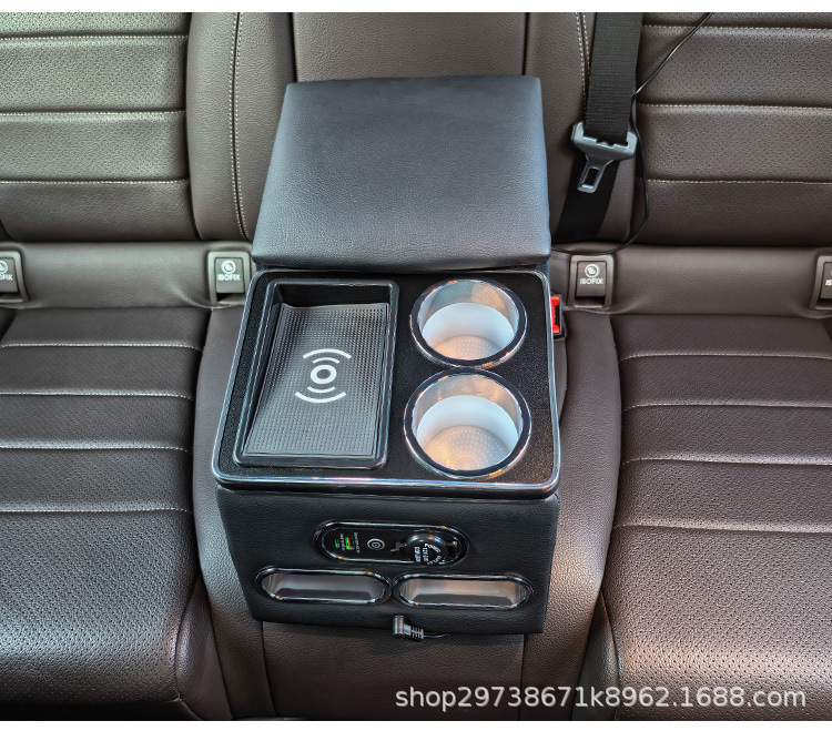 Suitable for All Series of 5-Seat Rear Middle Universal Armrest Box Cruiser Second Row Multi-Function Storage Box Modification