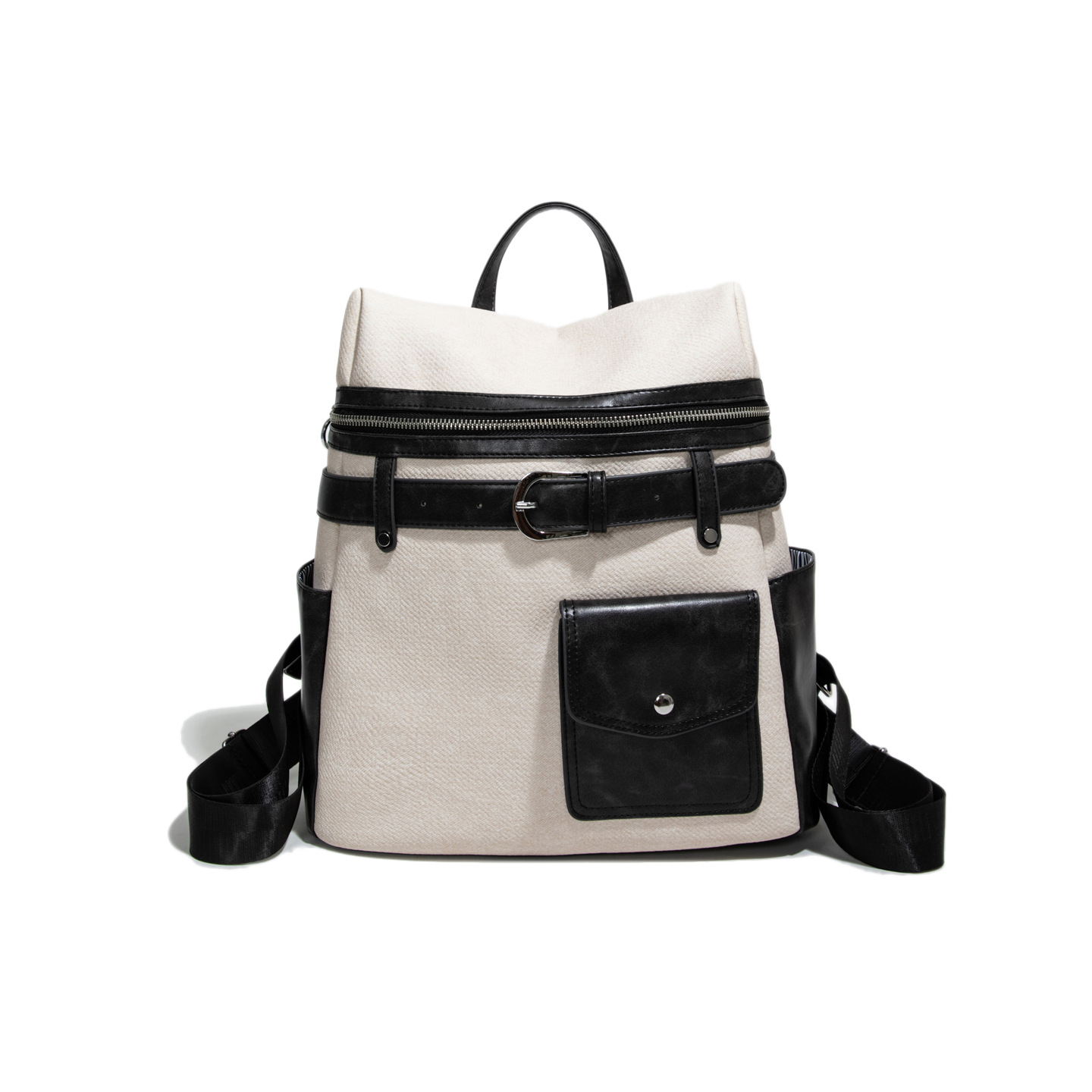 2025 nuevo viaje mochila de viaje mochila deportiva de ocio de gran capacidad mochila de estilo extranjero empalme color contraste mochila de mujer