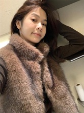 2025秋冬新款复古时尚气质毛毛马甲百搭保暖立领防皮草外套女chic