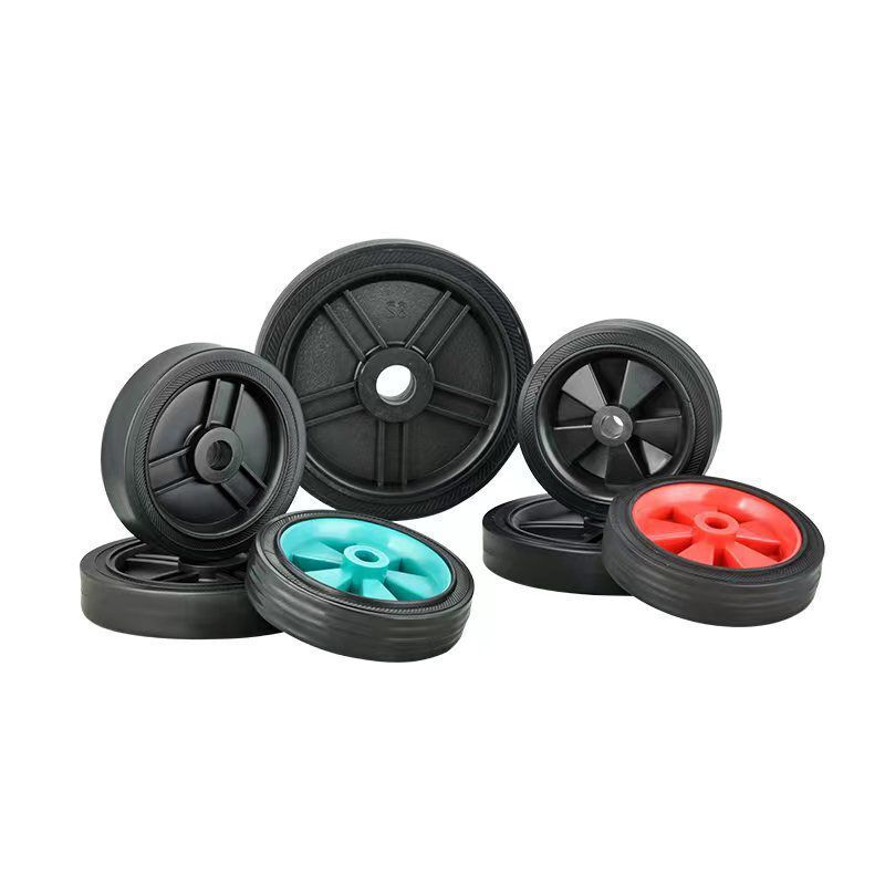Oil-free silent air compressor accessories rubber casters shock-absorbing column rubber pad foot pad plastic wheels 4/5678 inch