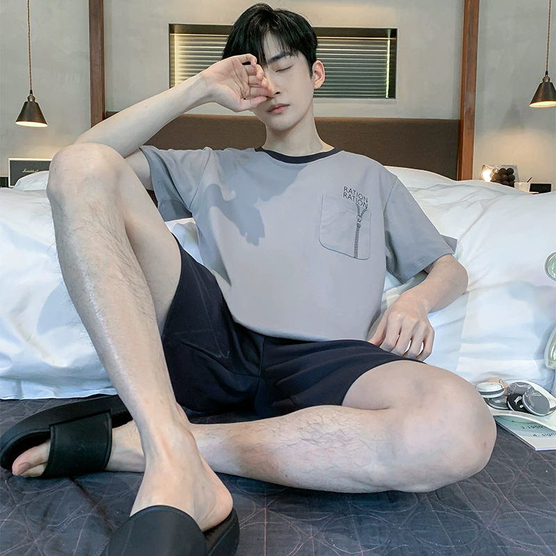 Летняя тонкая пижама (CHUN BAI FEN CBF195), короткий рукав, плюс сайз L–XXXXL