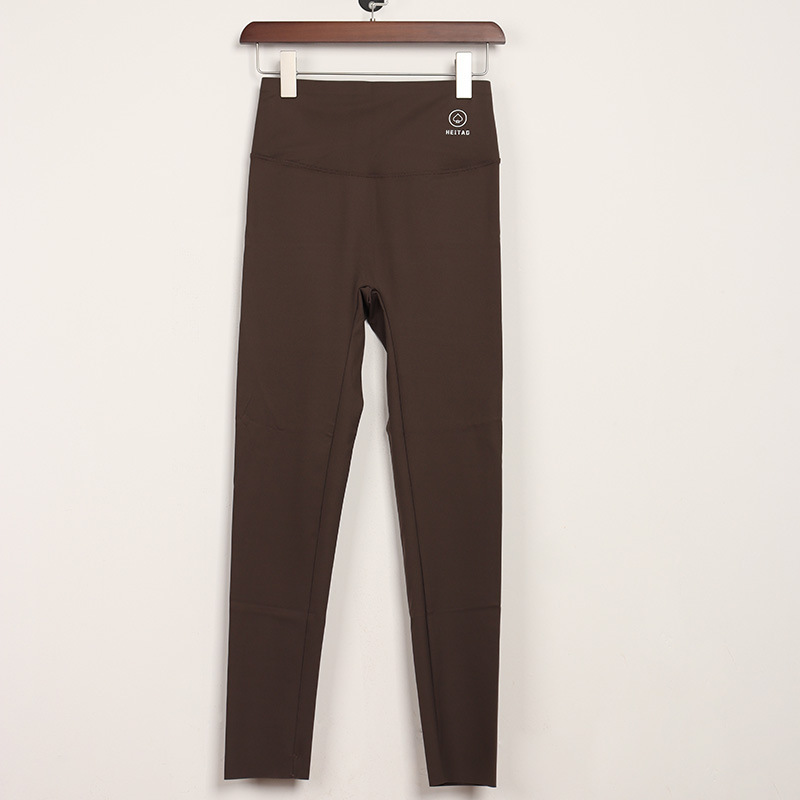 Black Peach Sharkskin Thin Leggings with Tummy Control and Butt-Lifting Features, Yoga Leggings That Can Be Worn Outside, Nine-Point Pants for Women