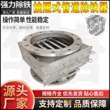 管道强磁分离器 锂电浆料强磁除铁器全自动磁性过滤器永磁除铁器