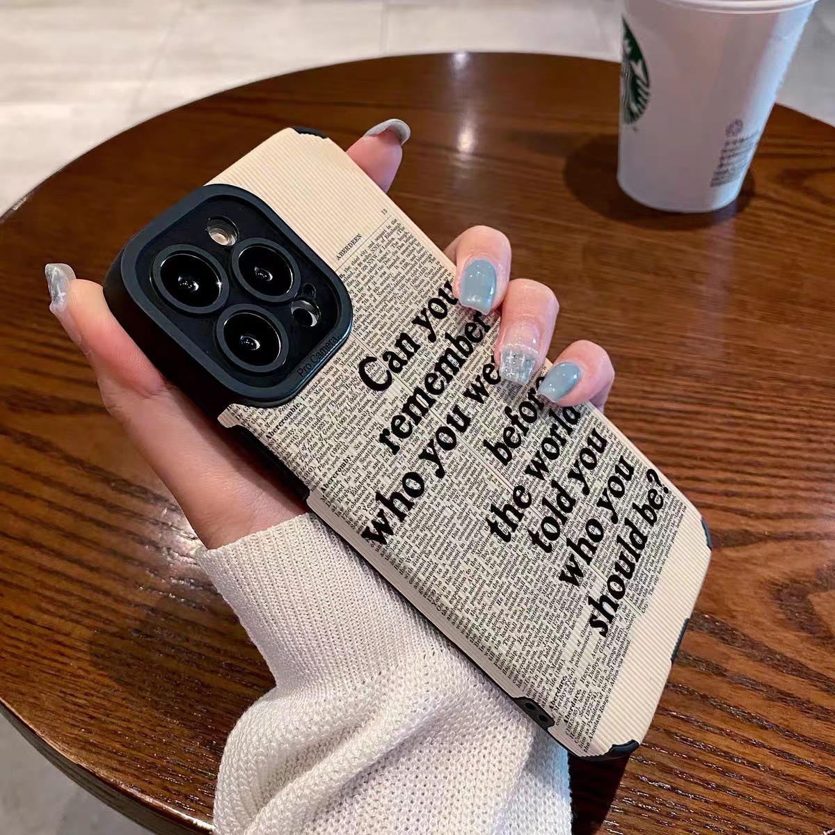 Samsung A71 A53 A32 Protective Phone Case Newspaper Design Women_voghion.com