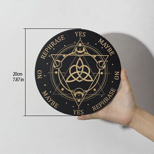 Cross-Border Wooden Decorative Board Shape Information Board Creative Crystal Base Ornaments Energy Stone Display Stand Others