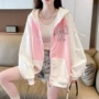 撞色宽松大码加厚卫衣
