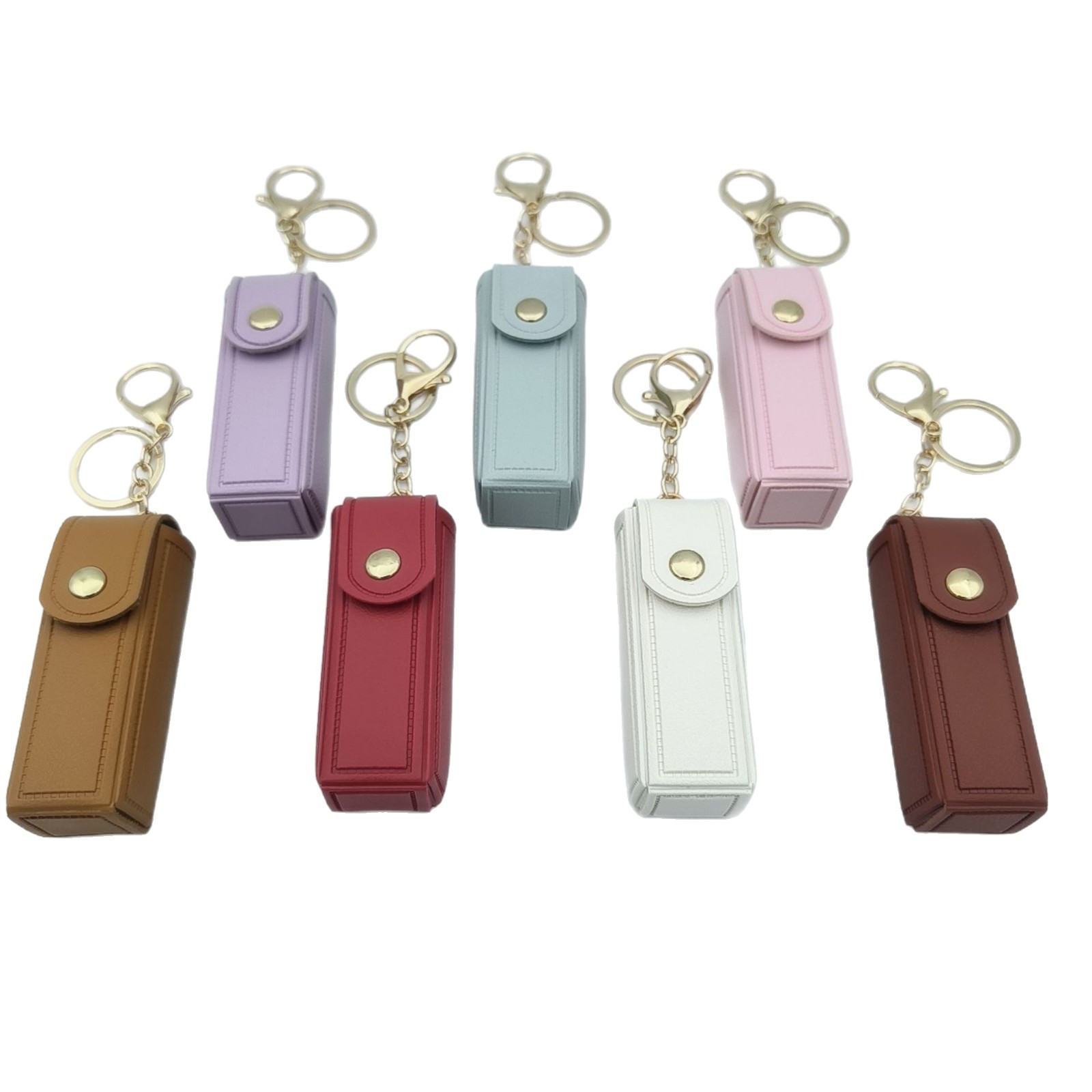 Bolso de cambio transfronterizo sobre rojo espejo creativo llavero colgante pequeño PU cuero bolso de coche accesorios accesorios en stock