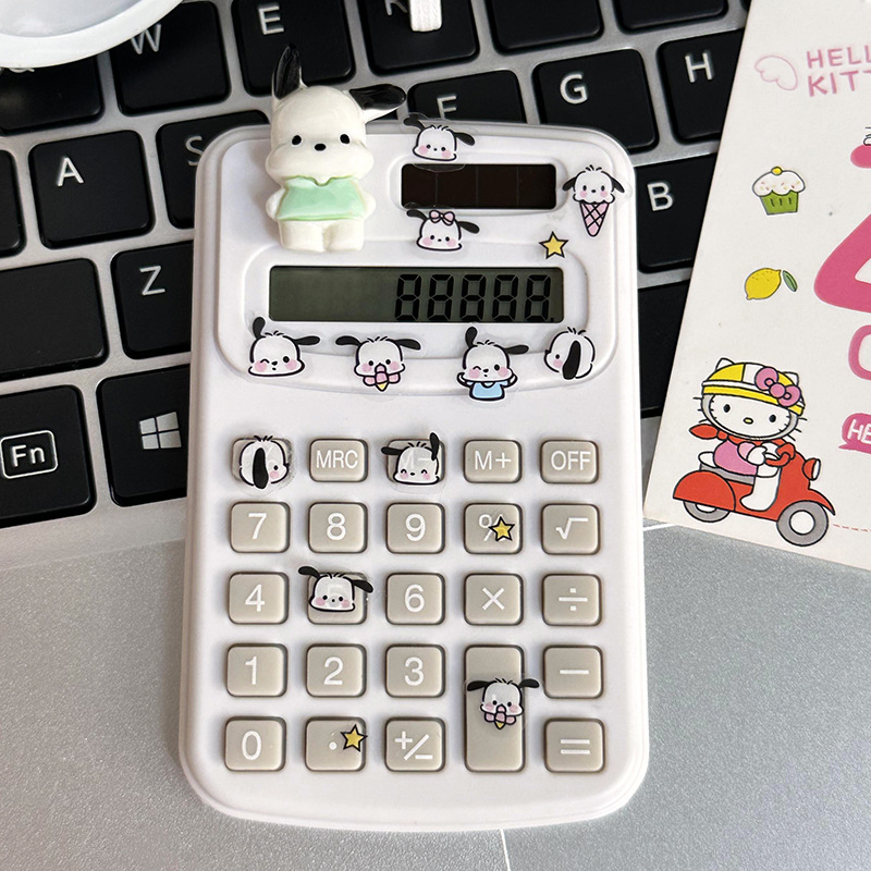 Calculadora de dibujos animados lindo creativo estudiante cultura de oficina producto de alto valor mini computadora portátil al por mayor