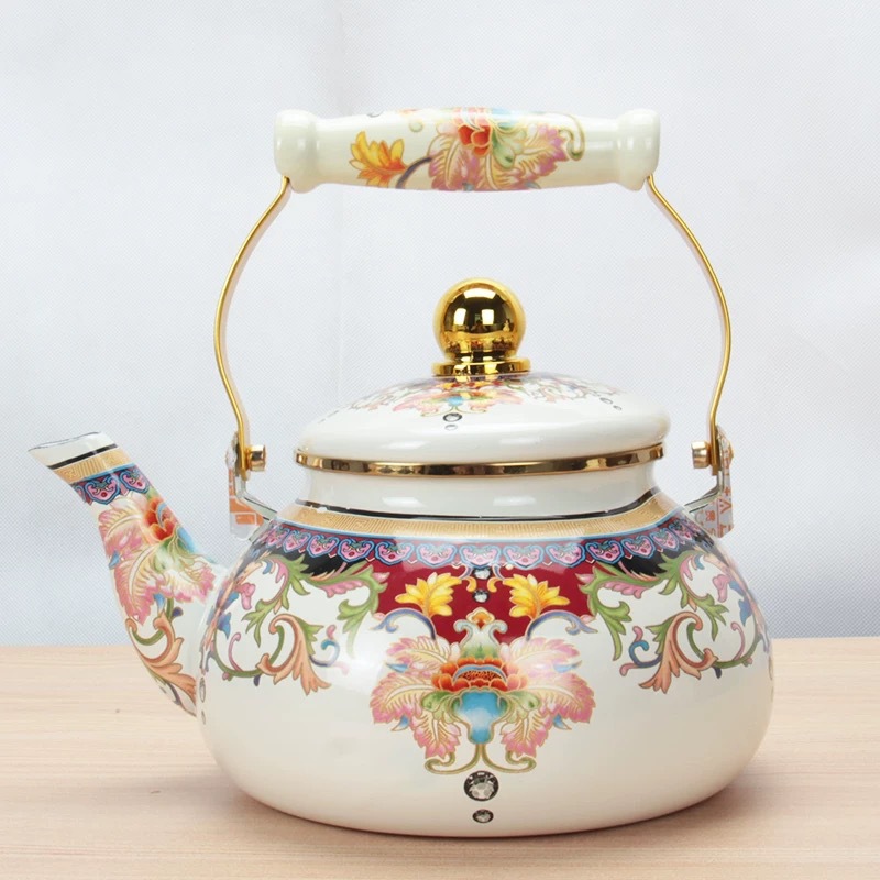 tetera de agua hervida tetera de té de leche hervida tetera de té de flores hervida tetera de medicina de verano horno electromagnético tetera general de fuego abierto