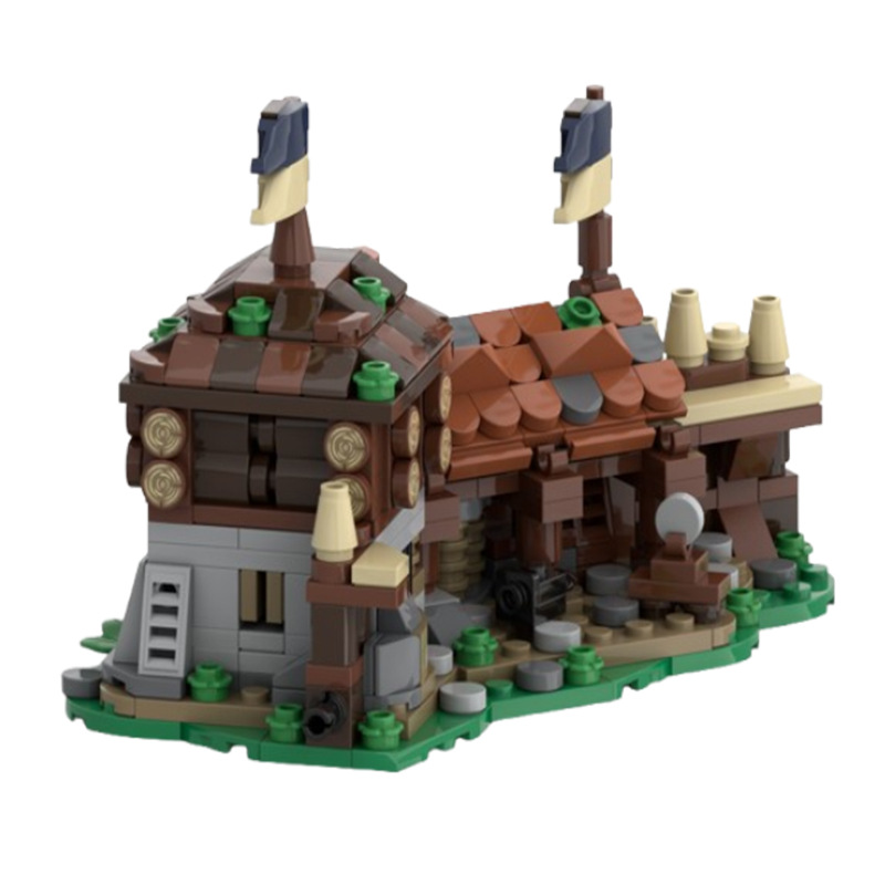 Building Block Street Scene Model Small Particle Assembly Toy_voghion.com