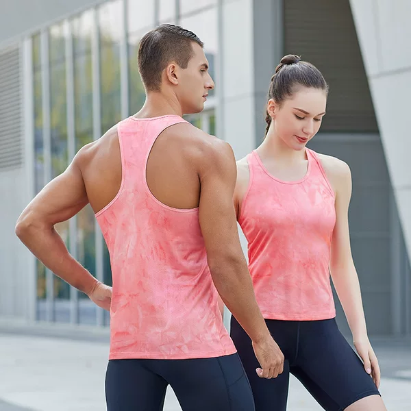 Spring and Summer Racing Running Quick-Drying Vest Sweat-Absorbent and Breathable Men's and Women's Marathon Training Clothing Sports Sleeveless Quick-Drying Clothing