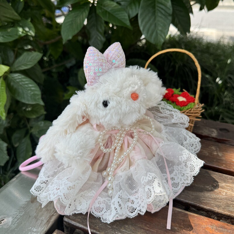 クリエイティブでかわいい垂れ耳ボニーウサギのドレスアップDIY大きなスカート超妖精垂れ耳ウサギのぬいぐるみ吊り下げ装飾品クロスボーダー用|undefined