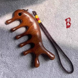 木质工艺品;美发梳;经络保健器材