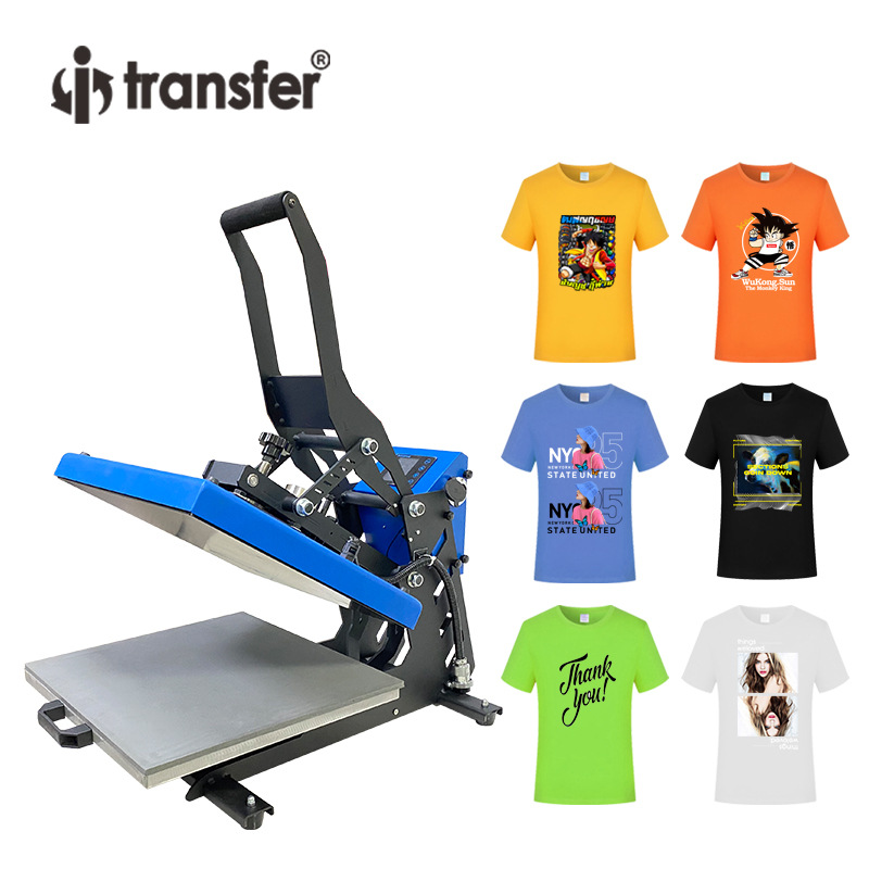 厂家直销 磁力自动打开款 38*38cm tshirt 印花烫画机柯式热印机