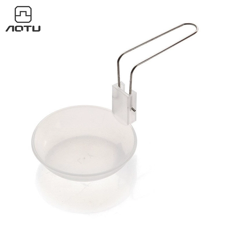 Вогнуто-выпуклый Открытый Кемпинг Пикник барбекю Посуда суп ложка Портативная Складная Ложка Крышка горшок аксессуары посуда AT6376