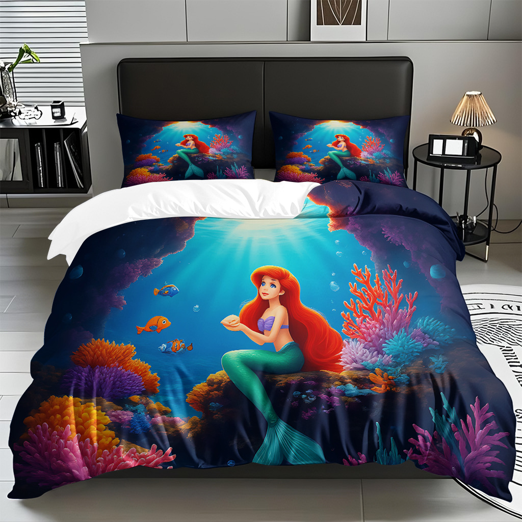 Textil doméstico transfronterizo para hacer sirena pequeña impresión digital kit fuente fábrica TEMU / JIT