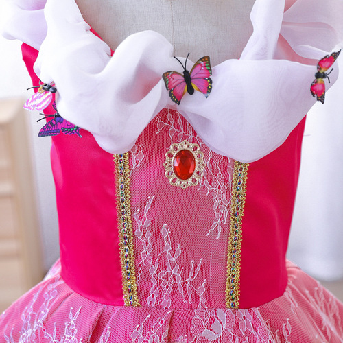 Hot-selling girls' dresses for foreign trade, European and American style, Aeluo princess net gauze children's dresses, Halloween performance costumes, children's formal dresses