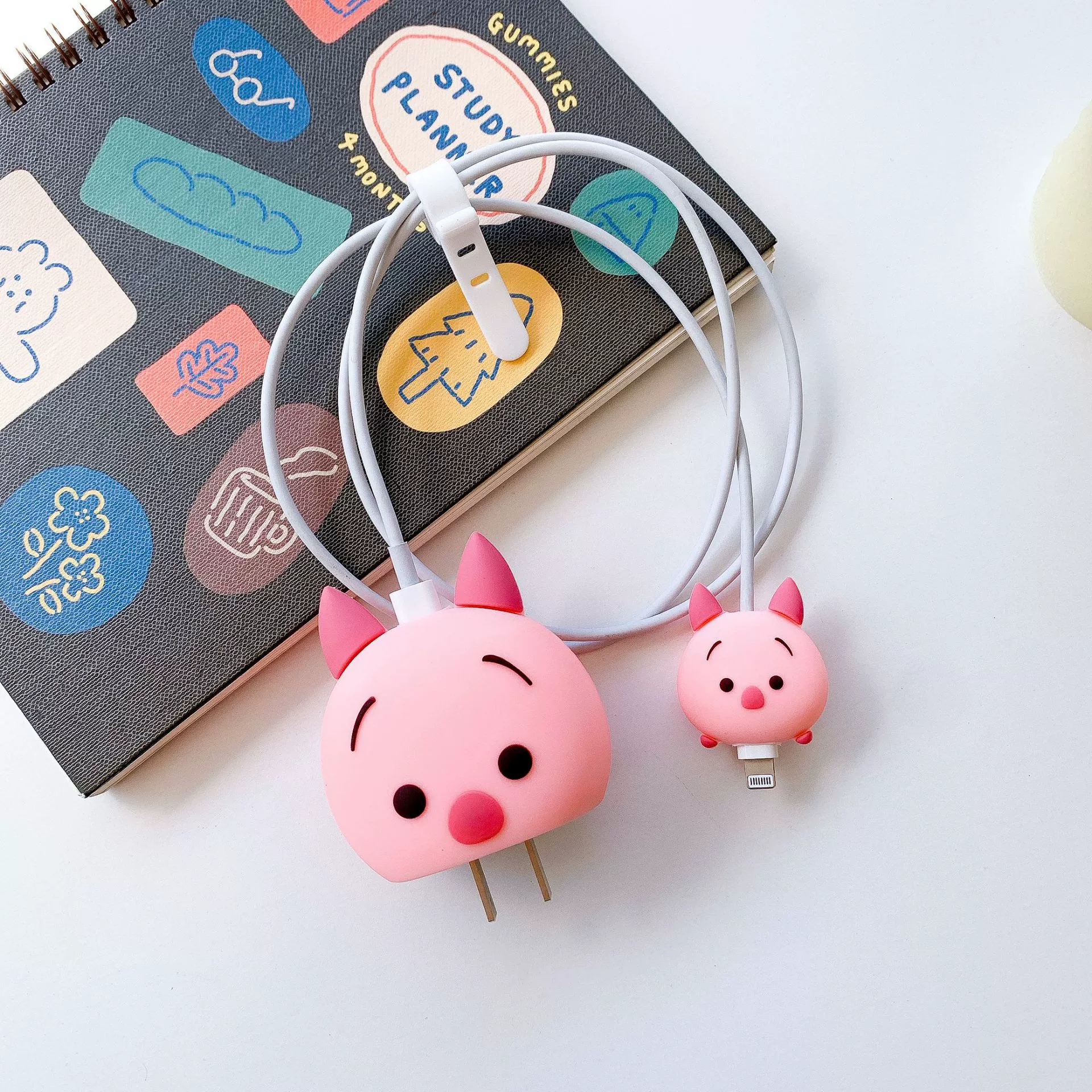 Apple, cartoon charger, protective case, 20W