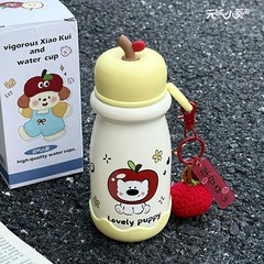 儿童可爱ins小众便携学生水杯高颜值卡通316不锈钢简约小众保温杯