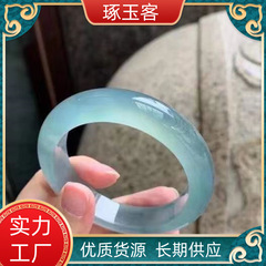 氷種石英岩玉ブレスレット藍水翡翠色海藍宝玉ブレスレット倉庫里藍ブレスレット生放送ソース