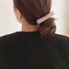 Summer new texture, acetic acid color -colored spring hair clip, temperament girl pony tail pinch, horizontal pinch Korean hair accessories