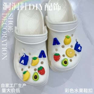 New Cartoon Cute DIY Hole Shoes Accessories Accessories Creative Removable Stereo Shoes Flower Buckle Shoes Decorative Buckle